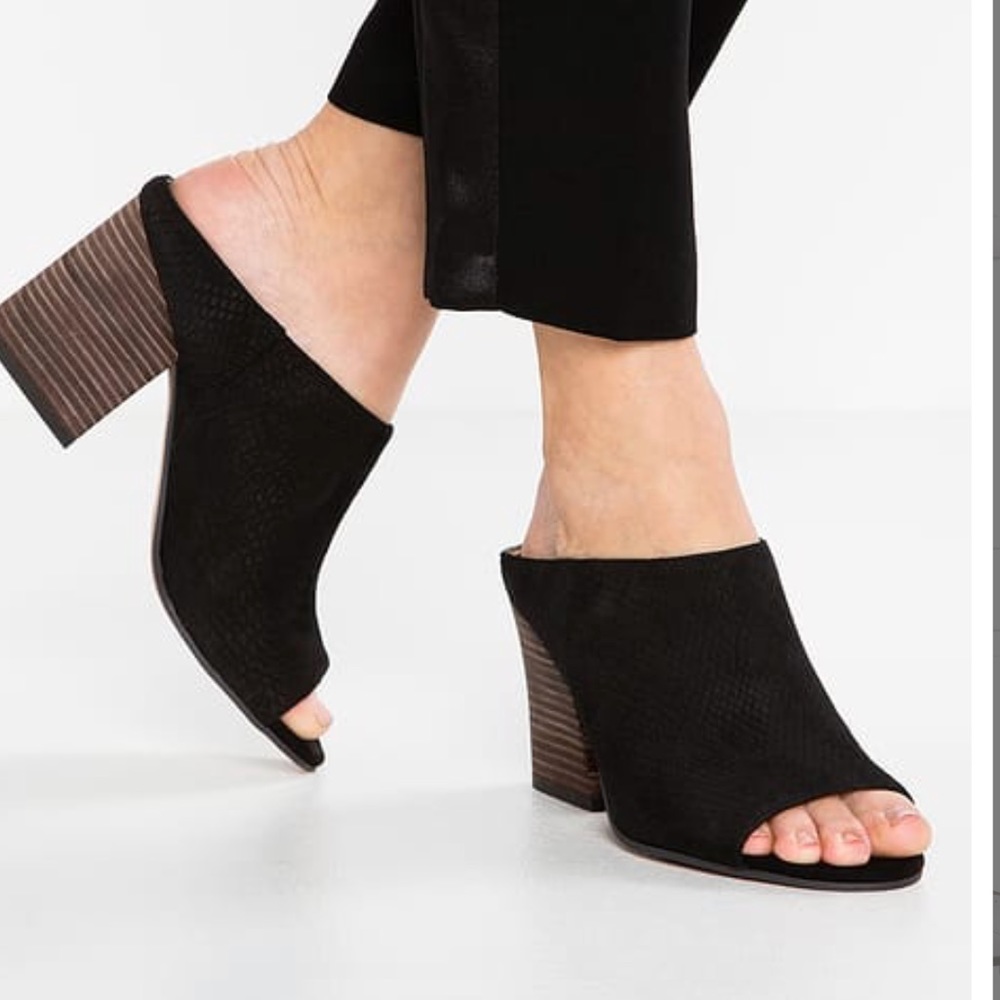 Franco Sarto Firefly Heel Mule - Black size 8